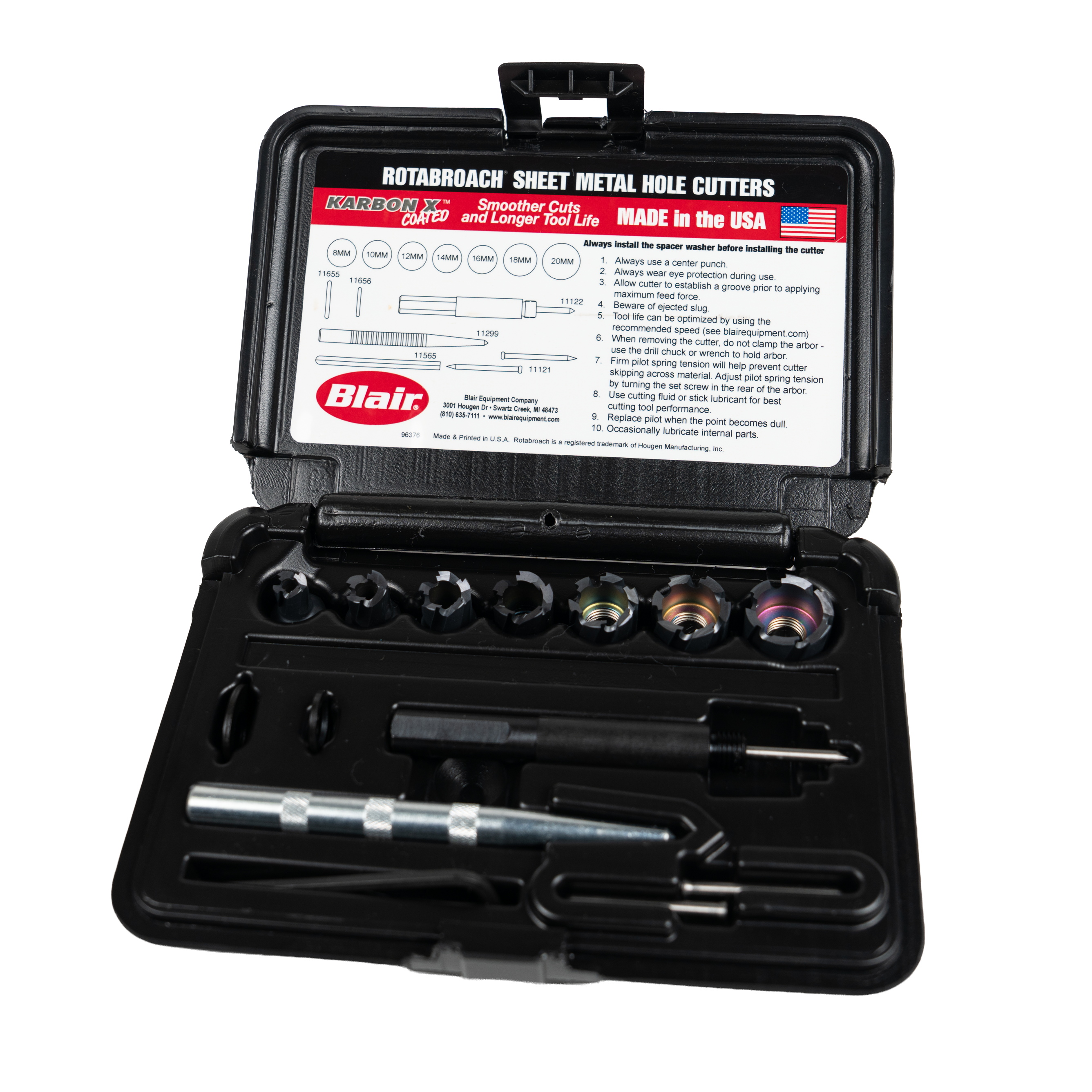 Karbon X Rotabroach Metric Cutter Kit (11092KX) | Blair Equipment Company