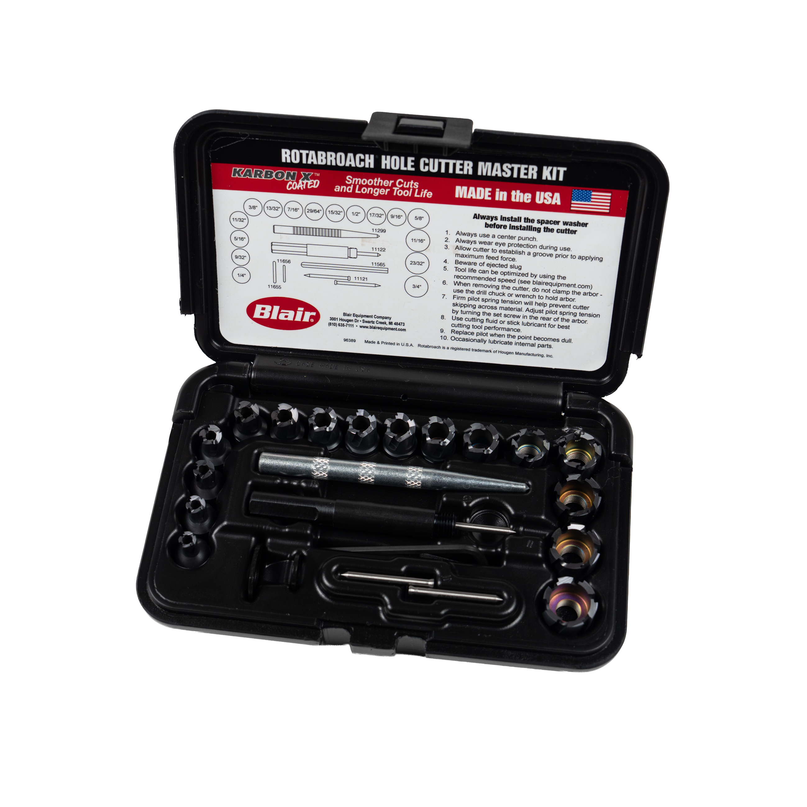 Karbon X Rotabroach Fractional Master Cutter Kit (11099KX) | Blair ...