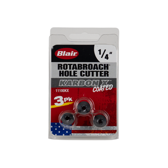 1/4" Karbon X Rotabroach Cutters - 3PK (11100KX)