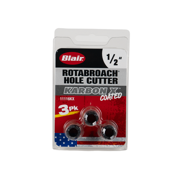 1/2" Karbon X Rotabroach Cutters - 3PK (11116KX)
