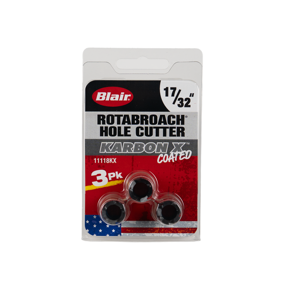 17/32" Karbon X Rotabroach Cutters - 3PK (11118KX)