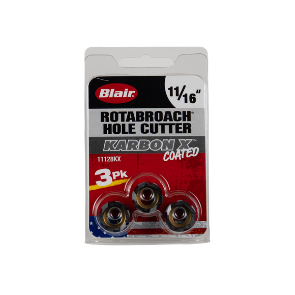 11/16" Karbon X Rotabroach Cutters - 3PK 11128KX