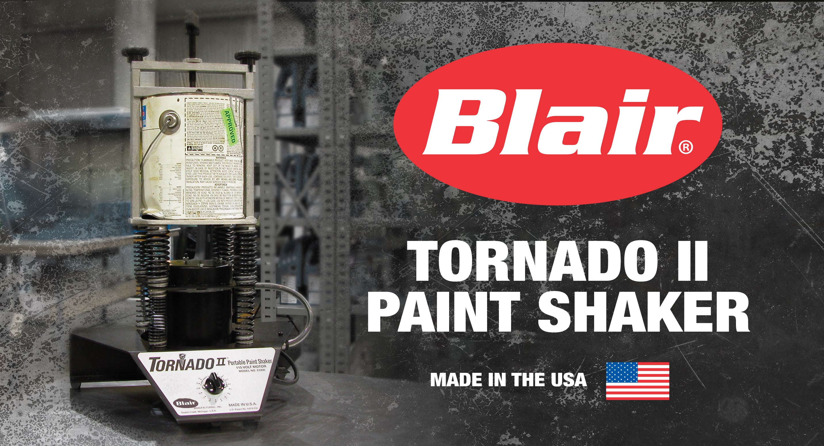 Blair 51000 paint shaker on table